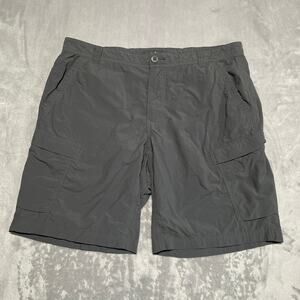 REI Coop Shorts Mens 38 Grey Cargo Hiking Outdoor Travel Lightweight Quick Dry